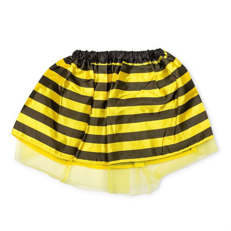 Picture of 58117-Child size bumble bee satin tutu with yellow net under